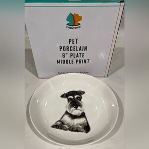 Petorama 8" Schnauzer Porcelain China‎ Plate NIB